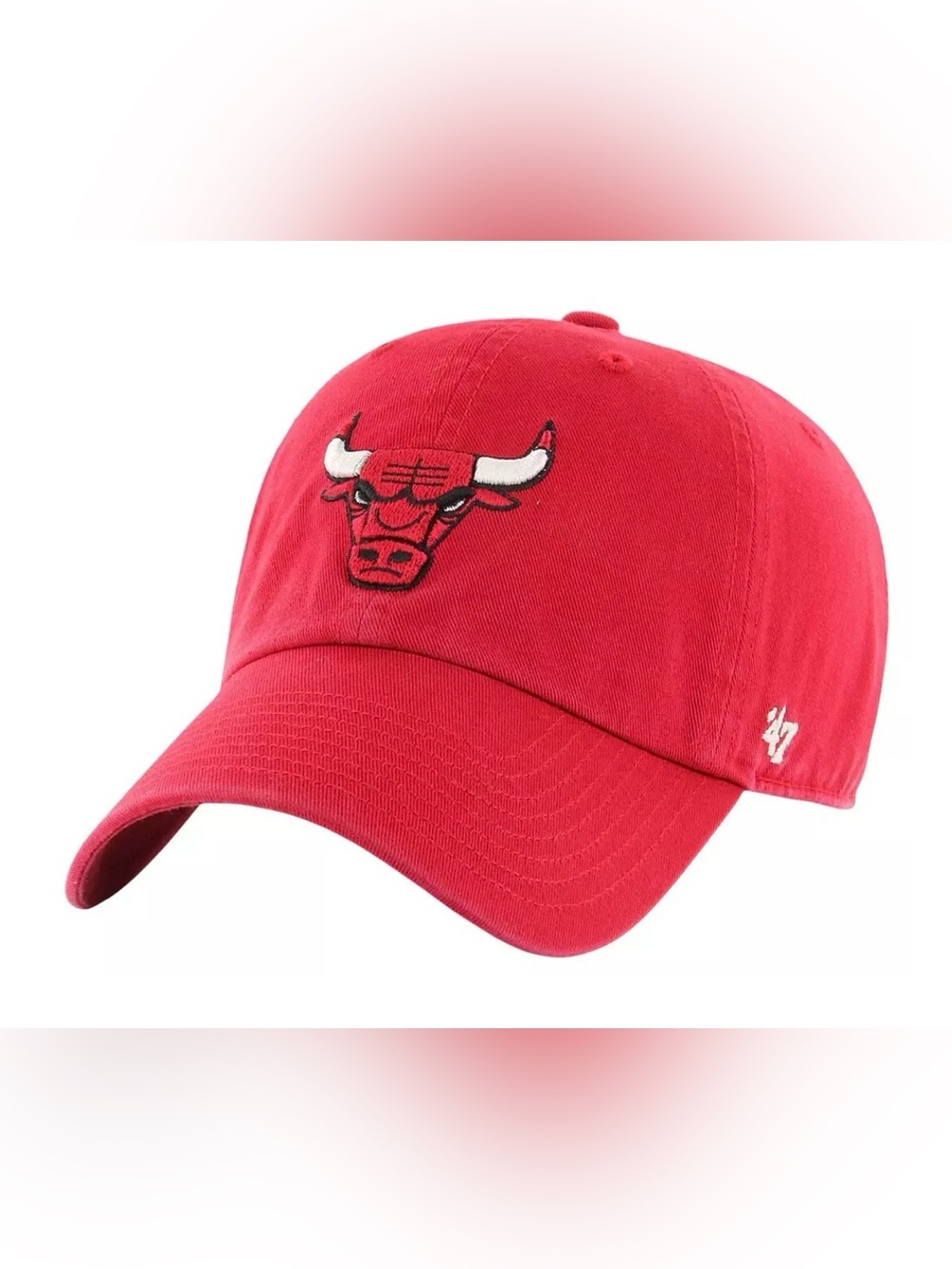 47 brand Chicago Bulls Red Clean Up Adjustable Hat OSFA